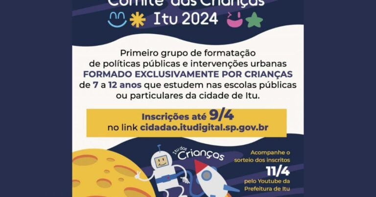 Inscrições Abertas Para O Comitê Das Crianças 2024