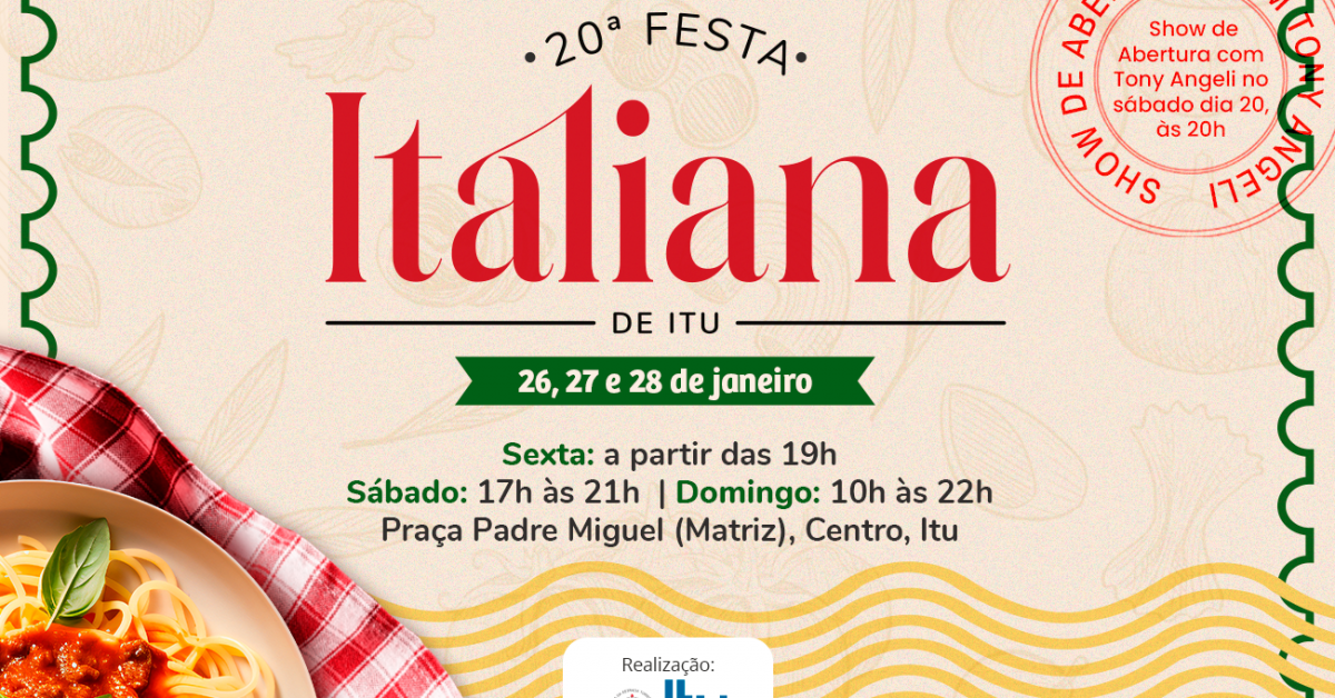Festa Italiana em Itu - Uma celebração da cultura e gastronomia italiana