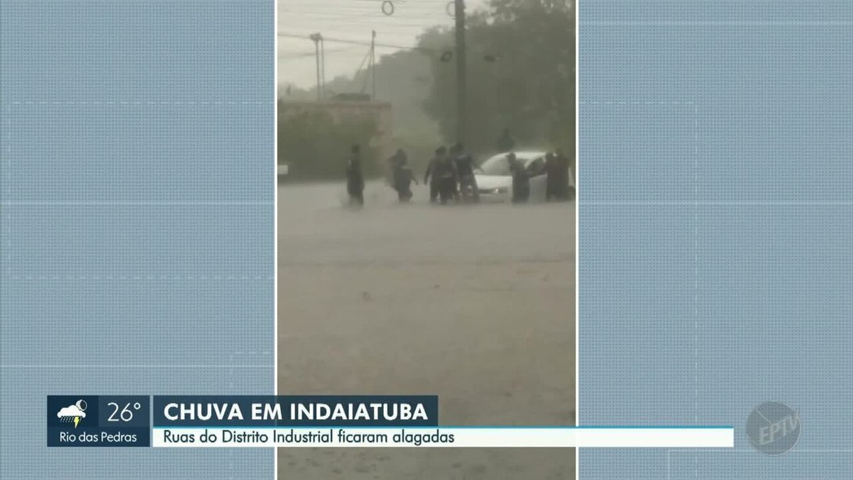 Solidariedade em Tempos de Crise - Comunidade une forças para resgatar carro engolido por vala em rua inundada em Indaiatuba