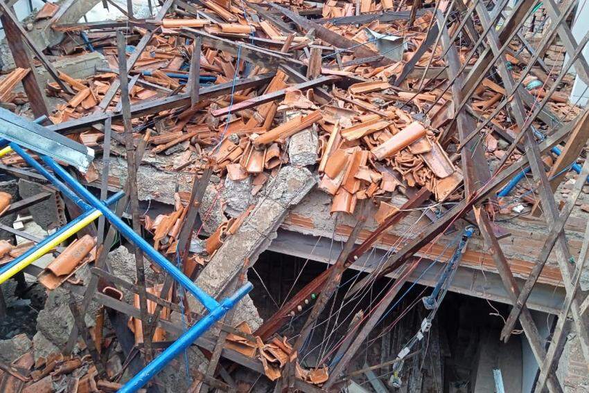 Tragédia na Construção - Supervisor de Obras Falece Após Desabamento de Teto na Moraes Sales