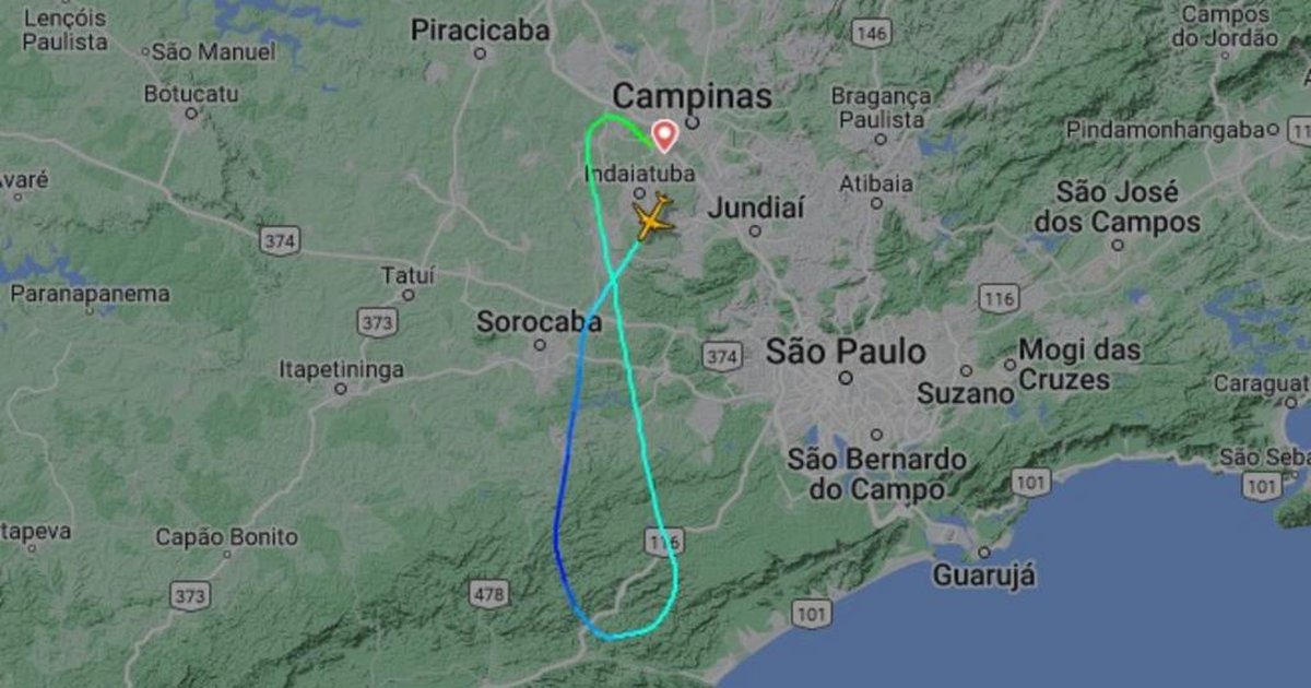 Avião com destino a Porto Alegre realiza pouso de emergência minutos após decolar de Viracopos
