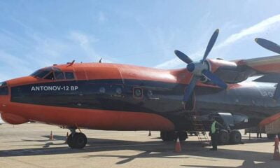 Aterrissagem do Incomum Antonov An-12 em Viracopos para Transportar Peça de 7 Toneladas