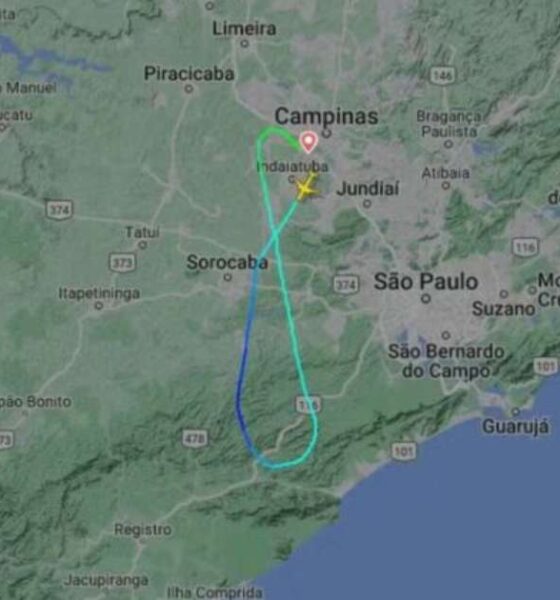 Avião com destino a Porto Alegre realiza pouso não programado após a decolagem