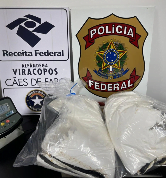PF confisca 10,5 kg de cocaína em bagagem de passageiros a caminho da França em Viracopos