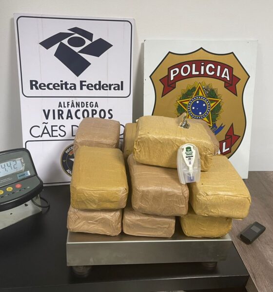 PF confisca 15 kg de entorpecentes na bagagem de passageira em Viracopos