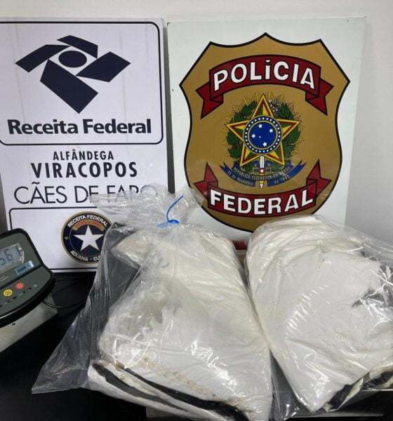 Polícia Federal prende dois passageiros em Viracopos com 10 kg de cocaína