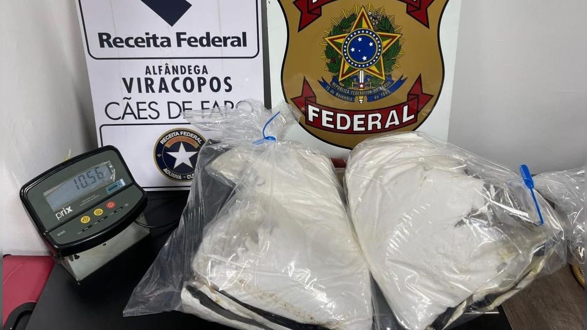 Prisão de Passageiros Tentando Embarcar para França com 10,5 kg de Cocaína