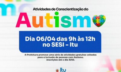 Autismo em Movimento - Inscrições abertas para o evento em Itu