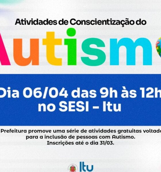 Autismo em Movimento - Inscrições abertas para o evento em Itu