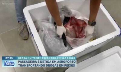 Passageira é presa ao tentar transportar drogas escondidas em peixes no Aeroporto de Viracopos