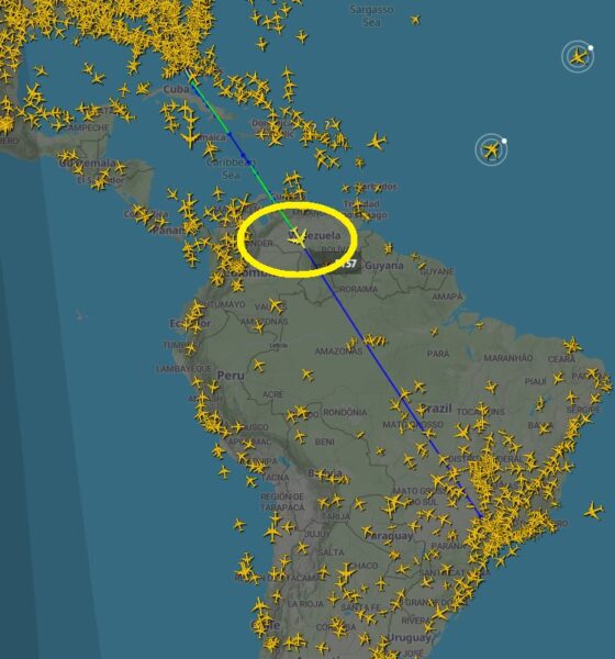 A chegada de um Boeing 747 com design distinto ao Brasil; acompanhe e assista o pouso ao vivo
