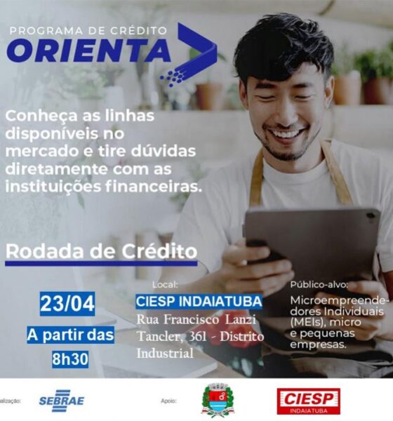 Abertas as inscrições para a Rodada de Crédito em 23 de abril - Sebrae SP