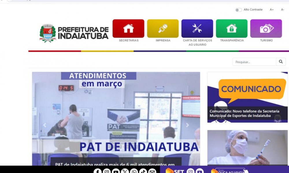 Análise de Acessos - Site da Prefeitura de Indaiatuba Recebe Mais de 500 Mil Visitas em Março