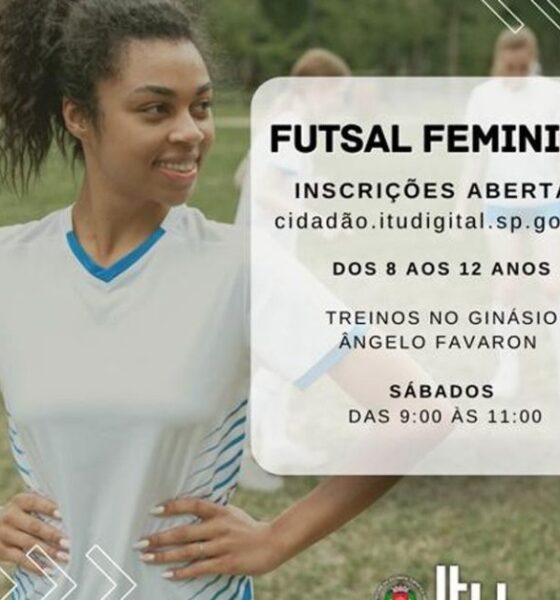 Inscrições continuam para a Escola de Futsal Feminino