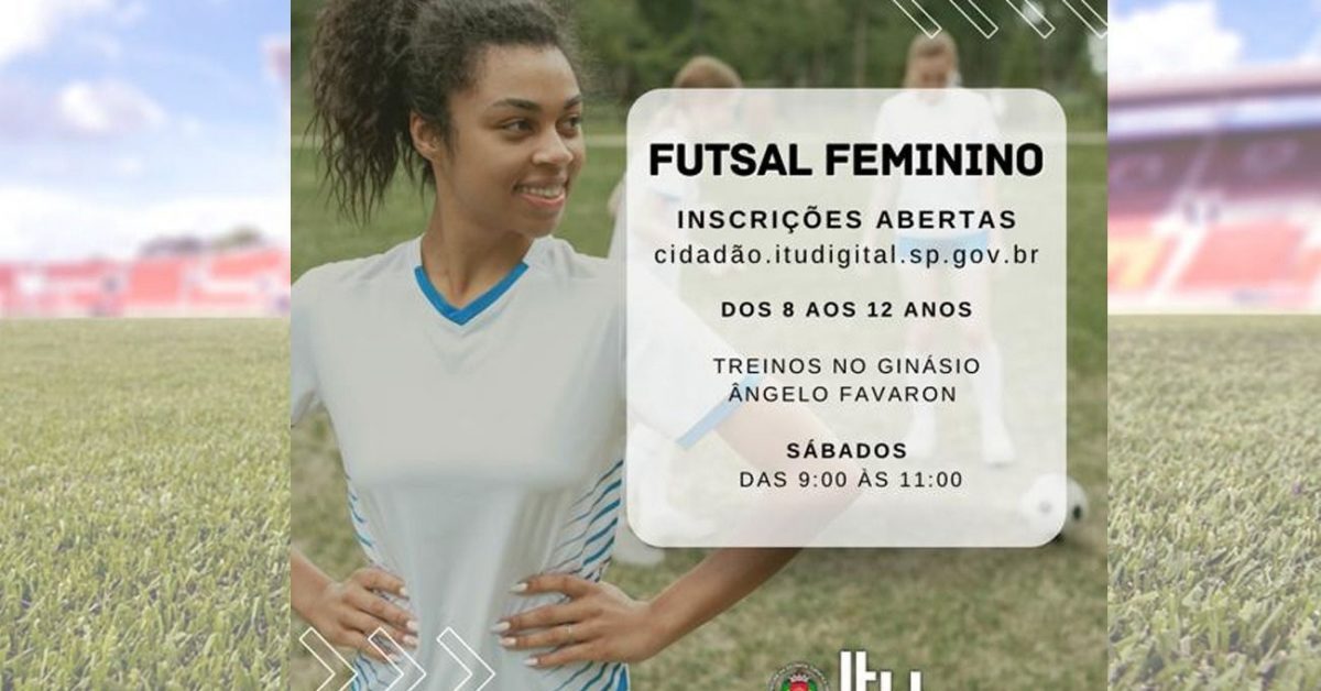 Inscrições continuam para a Escola de Futsal Feminino