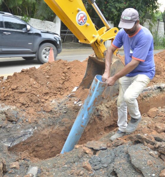 O Saae conclui a instalação de uma adutora que beneficiará vários bairros