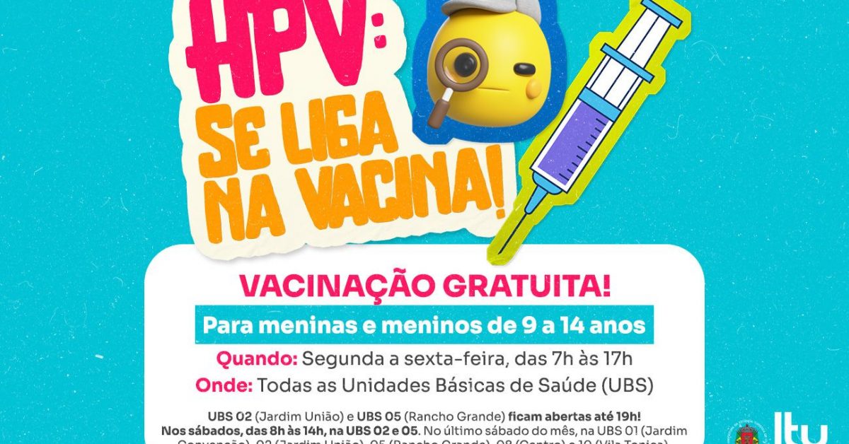 Promoção de Vacinação Gratuita Contra HPV em Itu