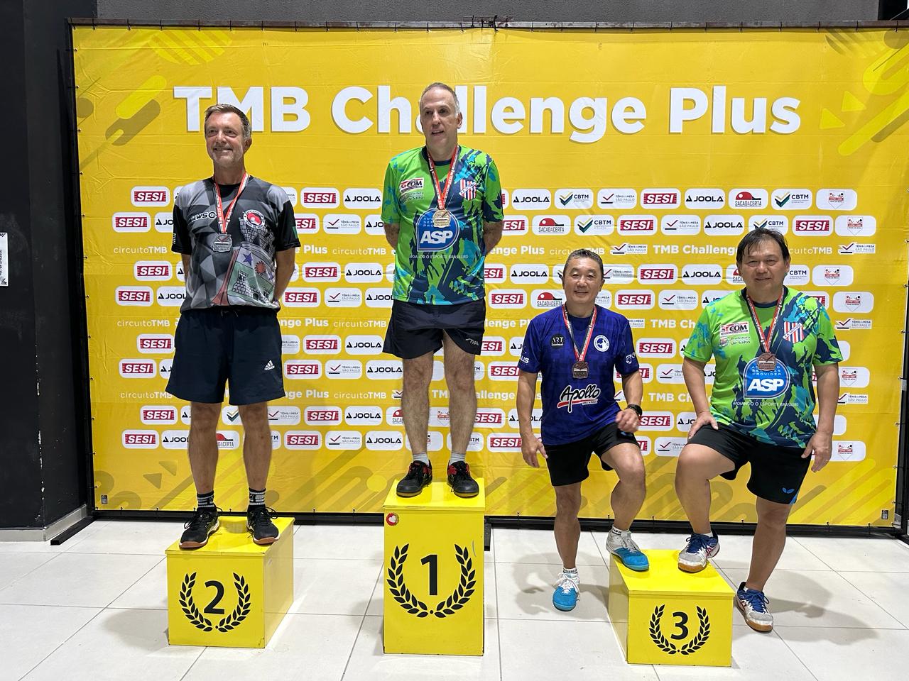 Tênis de Mesa - Equipe de Salto triunfa com três medalhas no Desafio TMB Plus