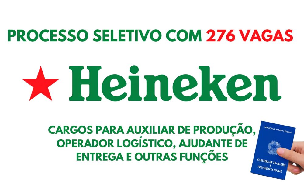 Novo Processo Seletivo da Heineken 276 Vagas de Emprego em Diversos Estados Brasileiros