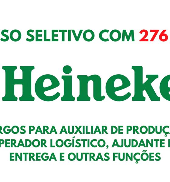 Novo Processo Seletivo da Heineken: 276 Vagas de Emprego em Diversos Estados Brasileiros! 16 Novo Processo Seletivo da Heineken 276 Vagas de Emprego em Diversos Estados Brasileiros