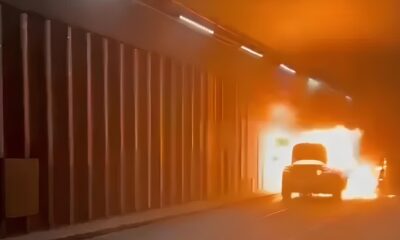 V DEO Carro em Chamas Atrasa Voos na Inglaterra Entenda o Caos e as Li es Aprendidas