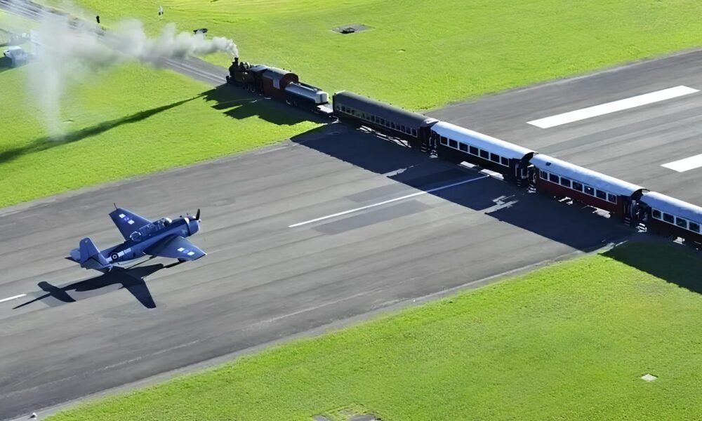 O Aeroporto Onde o Tempo P ra Como um Trem Passa no Meio da Pista na Nova Zel ndia
