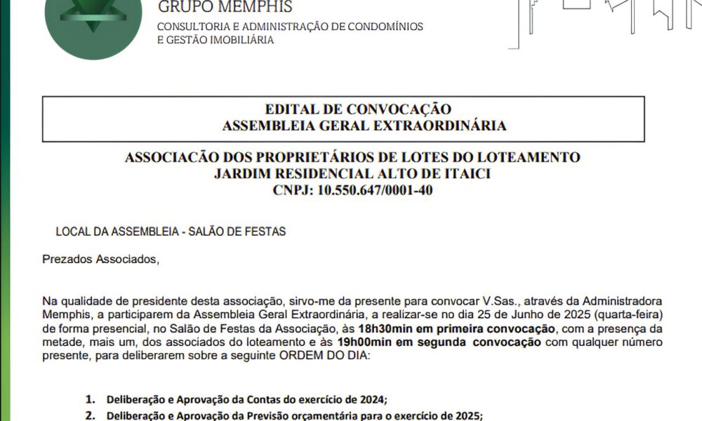 Quem Vai Decidir o Futuro do Alto de Itaici A Assembleia Que Pode Mudar Tudo