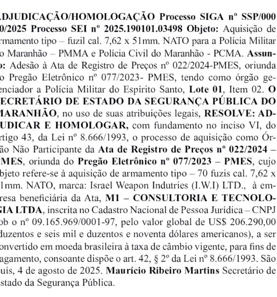 Maranh o Declara Guerra ao Crime Organizado Investimento Milion rio em Fuzis Israelenses Promete Virar o Jogo
